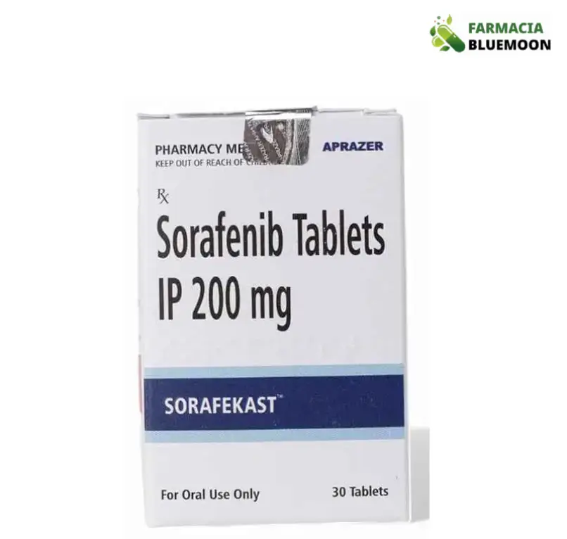 Sorafenibe 200 mg (Sorafekast) x 30 Comprimidos - Medicamento Genérico para Câncer de fígado, câncer de rim e câncer de tireoide