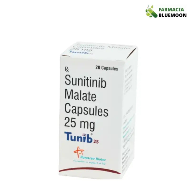 Sunitinib 50mg (Tunib) x 28 Cápsulas - Medicamento Genérico para Câncer de rim