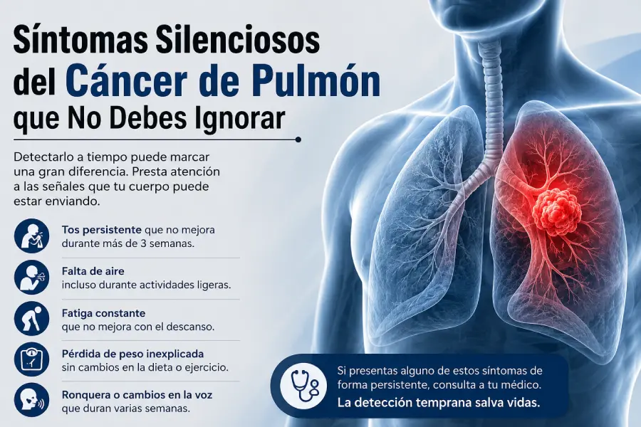 Síntomas Silenciosos del Cáncer de Pulmón que No Debes Ignorar