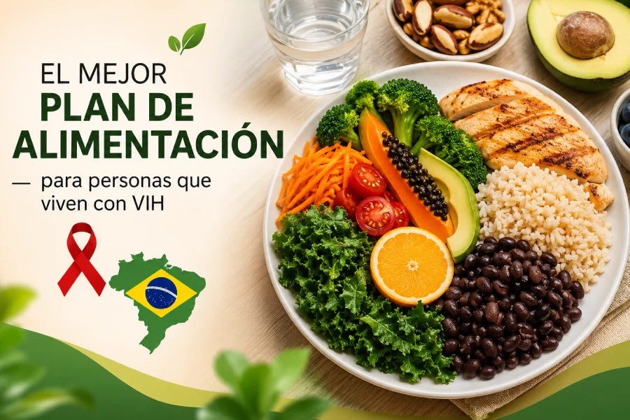 El mejor plan de alimentación para personas que viven con VIH en Brasil